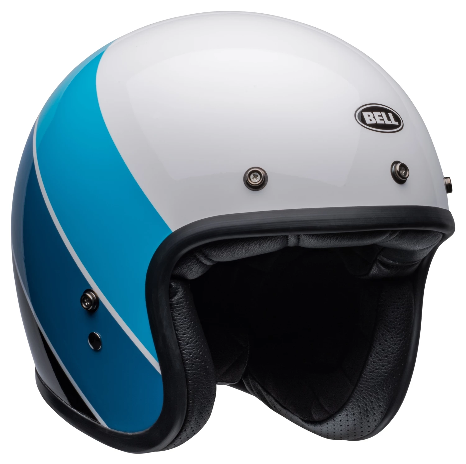 Hot Sale 🤩 Bell Custom 500 Riff Helmet White/Blue / LG [Open Box] 😀 - Image 4