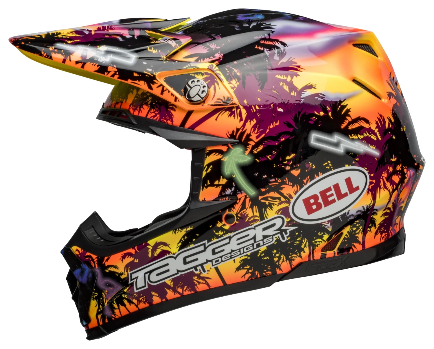 Brand new ❤️ Bell Moto-9S Flex Tagger Tropical Helmet 👍 - Image 5